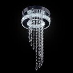 Led lustres en cristal moderne mini goutte de pluie pendentif lumire semi encastr plafonnier pour couloir ...