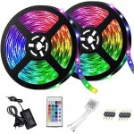 Ruban led 10m 5050 rgb - kit avec tlcommande - dcoration pour accueil fte diy nol