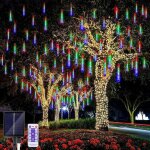Led solaires guirlande lumineuse exterieure noel10 tubes 30cm m�t�ore pluie guirlandes lumineuseno�l ...
