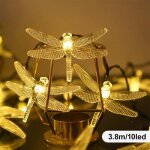 Led solaire libellule guirlande lumineuse extrieure jardin pelouse guirlande lumineuse jour de nol ...