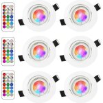 Led spots encastrables orientable 6w rgb couleur changement lampe blanc chaud 2700k plafonnier encastré. ... Led spots encastrables orientable 6w rgb couleur changement lampe blanc chaud 2700k plafonnier encastré. ...