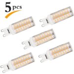 Ledgle 8w ampoules led g9 88leds 700lm blanc chaud 3000k non - dimmable quivalent de lampoule traditionnelle ...