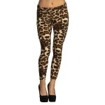 Legging léopard - marron - femme - taille m stretch Legging léopard - marron - femme - taille m stretch
