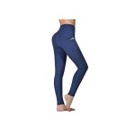 Leggings de sport femmes pantalon de yoga leggins avec poches yoga fitness gym pilates taille haute gain ...