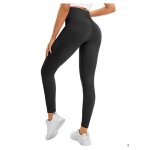 Leggings sport push up femme taille haute scrunch butt noir m - pantalon fitness yoga gym gainant respirant ...