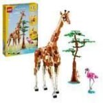 Lego 31150 creator 3en1 les animaux sauvages du safari jouet avec figurines danimaux girafe gazelles ...