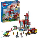 Lego 60320 city fire la caserne des pompiers jouet de garage avec jouet camion et hlicoptre pour garons ...