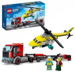 Lego 60343 city great vehicles le transport de l?hlicoptre de secours camion jouet cadeau pour les ...