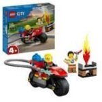 Lego 60410 city la moto d?intervention rapide des pompiers jouet de vhicule avec 2 minifigurines incl. ...