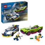 Lego� 60415 city la course - poursuite entre la police et la super voiture jouet avec minifigurines - ...
