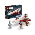 Lego 75333 star wars le chasseur jedi d?obi - wan kenobi jouet de construction avec minifigurine taun ...