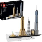 Lego architecture - new york - statue de la libert - maquette miniature - 598 pices