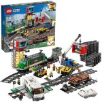 Jeu de construction - lego - 60198 - train de marchandises tlcommand - 6 figurines - bluetooth