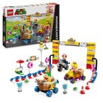 Lego super mario 72036 mario kart ? bb peach et ensemble de grand prix - jouet moto