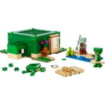 Lego minecraft 21254 la maison de la plage de la tortue cadeaux jouets objets de collection 8 +