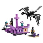 Lego minecraft 21264 le dragon et le navire de l?ender cadeaux jouets objets de collection 8 +