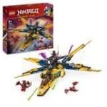 Lego ninjago 71833 le super avion tempte de ras et arin - jeu de construction ds 8 ans