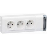 Legrand bloc multiprise 3 prises fixable sans cordon