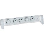 Legrand bloc multiprise confort mobile avec interrupteur à voyant 5x2 p + t Legrand bloc multiprise confort mobile avec interrupteur à voyant 5x2 p + t