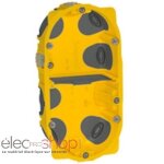 Bote cloison sche 2 postes - legrand - batibox energy prof 50 mm - blanc - ovale - diamtre 67 mm