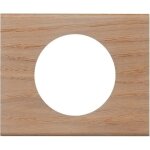 Plaque de finition - legrand - cliane - 1 poste - bois - marron chne blanchi