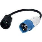 Legrand cordon pour borne de camping - fiche mle cee 17 + fiche femelle 2p + t - 030m