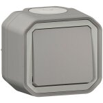 Legrand interrupteur ou va - et - vient tanche plexo - 10a - gris