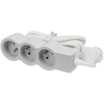 Legrand multiprise fb 3x2p + t standard 3m 1mm - blanc et gris