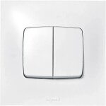 Legrand neptune double poussoir - blanc