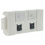 Legrand prise murale rj45 cat6 45x135 blind� double