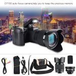 Leh cam�scope appareil photo num�rique fhd 33mp 1080p avec objectif grand angle t�l�objectif zoom 24x ...