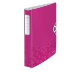 Leitz classeur 4 anneaux de 30 mm rose