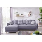 Lena - canap dangle rversible convertible - 4 places - style scandinave - gris clair
