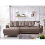 Lena - canap dangle rversible convertible - 4 places - style scandinave - latte