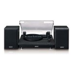 Lenco ls - 100bk - platine vinyle avec r�ception bluetooth� et deux enceintes externes