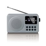 Lenco pdr - 034gy - radio portable dab + / fm avec bluetooth� et batterie rechargeable - gris