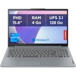 Lenovo ideapad slim 3 15ian8 - ordinateur 15. 6 fhd (intel celeron n100 ram 4go ufs 3. 1 128go intel ...