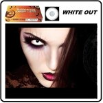 Lentille blanche white out halloween dguisement