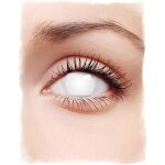 Lentilles de contact - horrorshop - shocking - blanc - effet zombie - 3 mois dutilisation