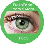 Lentilles de contact de couleur emerald green 3tons 12 mois sans correction