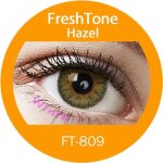 Lentilles de contact de couleur hazel 3tons 12 mois sans correction