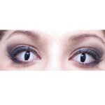 Lentilles de contact fantaisie - oeil de chat blanc - adulte - mixte