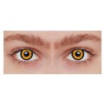 Lentilles de contact fantaisie - vampire - orange et noir - pour halloween - 1 an de conservation