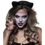 Lentilles de contact oeil de chat - boland - blanc / noir - halloween et frisson - mixte