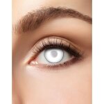 Lentilles de contact sans correction de zombie blanches semi opaques 3 mois Lentilles de contact sans correction de zombie blanches semi opaques 3 mois
