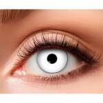 Lentilles de couleur blanches i contact sans correction i halloween dguisement zombie i 1 paire