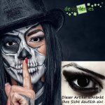 Lentilles de couleur noir sans correction pour halloween costume ou cosplay + rcipient gratuit - ?blind ...