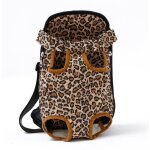 (leopard / xl for 5. 5 - 9kg)sac � dos de transport pour animaux de compagnie chihuahua teddy dog chat ...