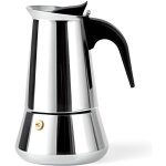 Cafetire italienne - leopold vienna - trevi - 4 tasses - inox - 102x128x169mm