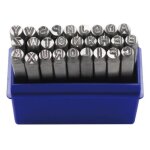 Lettres  frapper 4 mm - bgs technic - acier et fer - majuscules a - z &